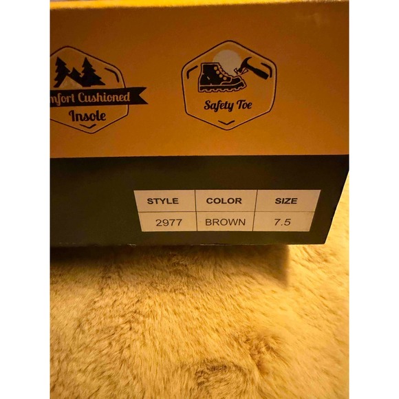 Ad Tec Women's Steel Toe Work Boots Brown Crazy Horse Leather Size 7.5, NIB - Picture 8 of 12